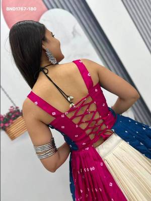 Navratri White Mirror Work Lehenga Choli in Cotton Poly 3