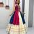 Navratri White Mirror Work Lehenga Choli in Cotton Poly
