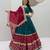 Navratri Teal Embroidered Lehenga Choli in Georgette
