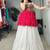 Navratri White Mirror Work Lehenga Choli in Cotton Poly