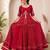 Navratri Red Mirror Work Lehenga Choli in Cotton Poly
