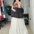 Navratri White Mirror Work Lehenga Choli in Cotton Poly