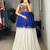 Navratri White Mirror Work Lehenga Choli in Cotton Poly