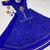 Navratri Blue Mirror Work Lehenga Choli in Cotton Poly