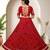 Navratri Red Mirror Work Lehenga Choli in Cotton Poly