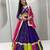 Navratri Purple Embroidered Lehenga Choli in Georgette