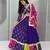 Navratri Purple Embroidered Lehenga Choli in Georgette