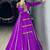 Navratri Purple Mirror Work Lehenga Choli in Cotton Poly