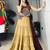 Navratri Beige Mirror Work Lehenga Choli in Cotton Poly