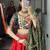 Navratri Red Mirror Work Lehenga Choli in Silk Blend