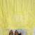 Yellow anarkali gown with embroidered net sleeves & dupatta