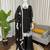 Black & white embroidered designer kurta palazzo set with  dupatta