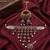 kundan choker jewelry set with jhumkas & maang tikka for women 