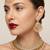 gold champagne indian jewelry set: choker necklace, earrings & maang tikka