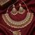 gold champagne indian jewelry set: choker necklace, earrings & maang tikka
