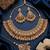 gold champagne indian jewelry set: choker necklace, earrings & maang tikka