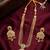 antique gold kundan necklace set with earrings south indian temple bridal jewelry set for women 