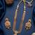 antique gold kundan necklace set with earrings south indian temple bridal jewelry set for women 