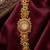 antique gold plated temple bracelet watch, south indian kundan ruby elephant jewelry