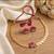 gold plated south indian temple coin necklace set with lotus meenakari pendant & earrings