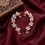gold plated silver leaf ear cuffs, traditional indian bollywood bridal