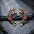 gold plated multicolor leaf ear cuffs, traditional indian bollywood bridal