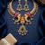 antique gold temple jewelry set with  elephant kundan & mint green beads