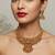 south indian temple jewelry antique gold plated necklace set