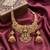 south indian temple jewelry antique gold plated necklace set