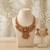 south indian temple jewelry antique gold plated necklace set