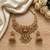 south indian temple jewelry antique gold plated necklace set