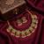 women's traditional handcrafted gold-plated lotus kundan jewellery set