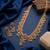 antique gold south indian temple necklace set with ruby emerald stones & jhumkas for women 
