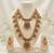 antique gold temple jewelry set: ruby green bridal long necklace 