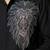 Black embroidered lycra strech shirt