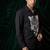 Black embroidered lycra strech shirt