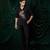 Black embroidered armani shirt