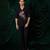 Black embroidered armani shirt