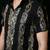Black embroidered armani shirt