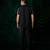 Black embroidered armani shirt