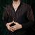 Black embroidered armani shirt