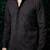 Black embroidered lycra strech shirt
