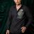 Black embroidered lycra strech shirt