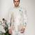 Ivory embroidered armani bandhgala jacket set