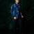 Blue embroidered armani shirt