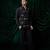 Black embroidered lycra strech shirt