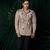 Red embroidered lycra strech shirt