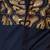 Blue embroidered lycra strech shirt