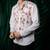White embroidered armani shirt
