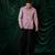 White embroidered giza cotton shirt
